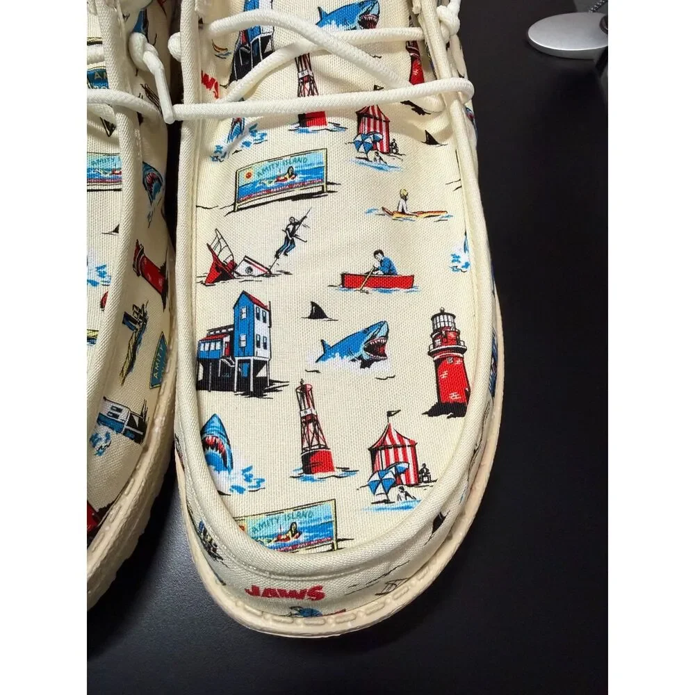 NEW IN BOX Wally Funky Jaws Hey Dudes Size 13 Mens